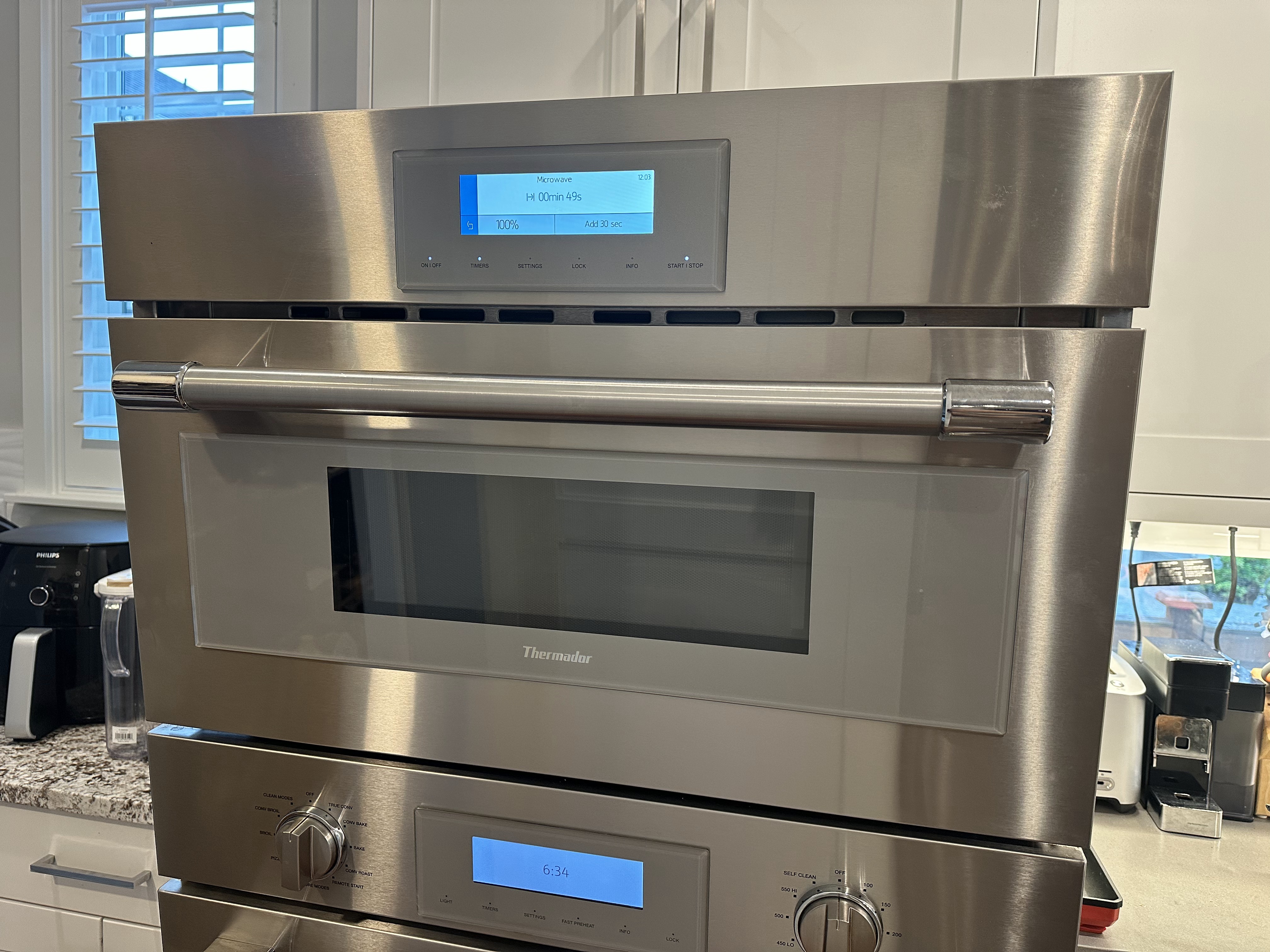 Thermador microwave oven combo after magnetron replacement repair