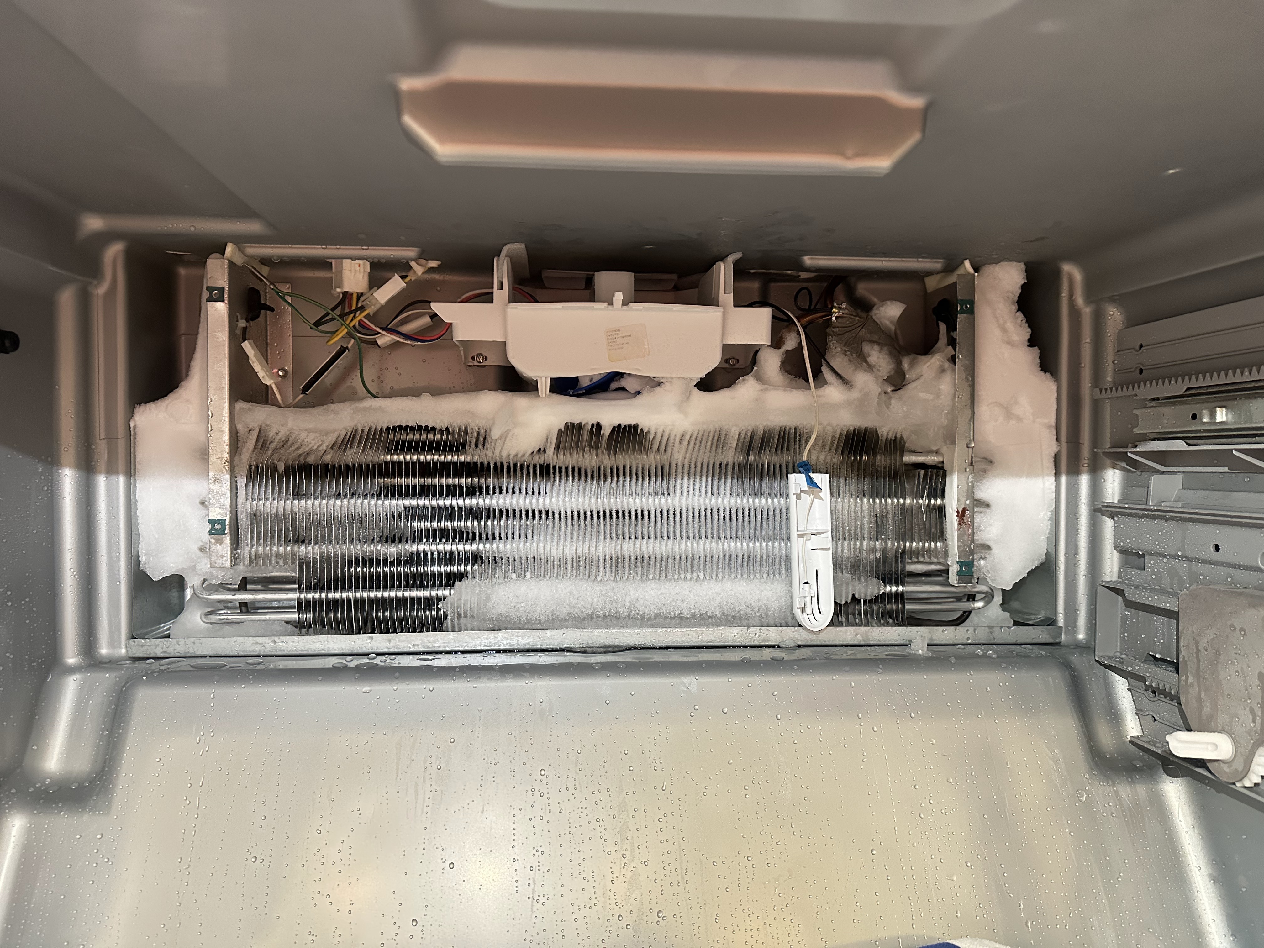 Frost buildup on KitchenAid freezer evaporator causing cooling performance issues