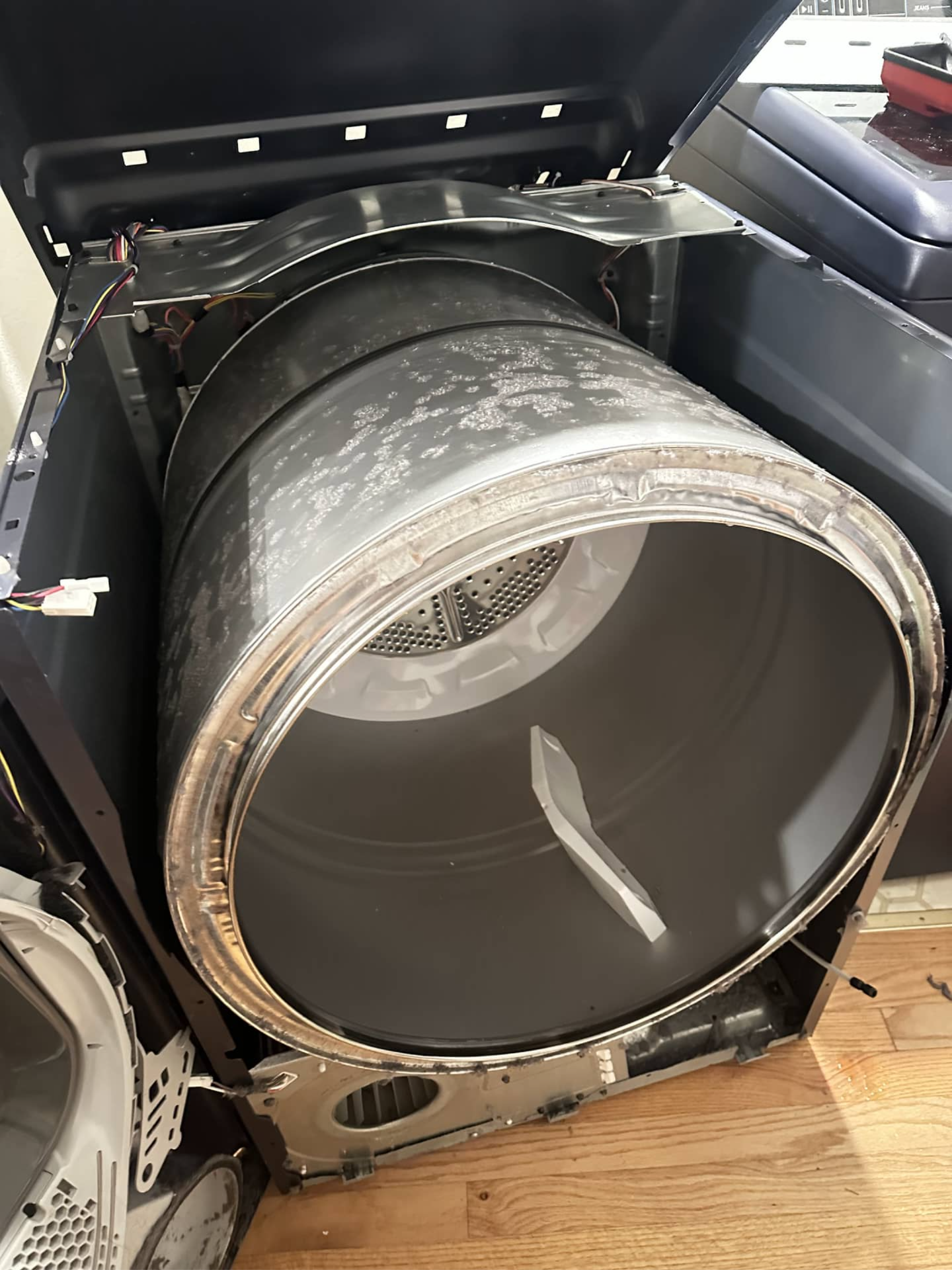 GE Dryer Repair in Sammamish, WA – drum assembly inspection for spinning performance issue